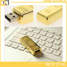 Neueste Design Luxus 8GB Bulk Golden Metall USB Stick